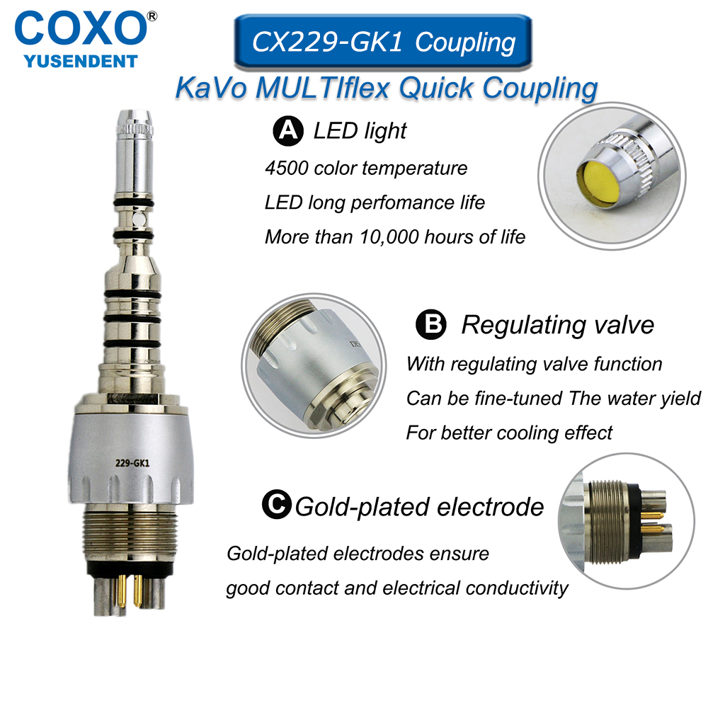 COXO Dental Quick Coupling LED - đánh giá và giá Dental Handpiece Low Speed