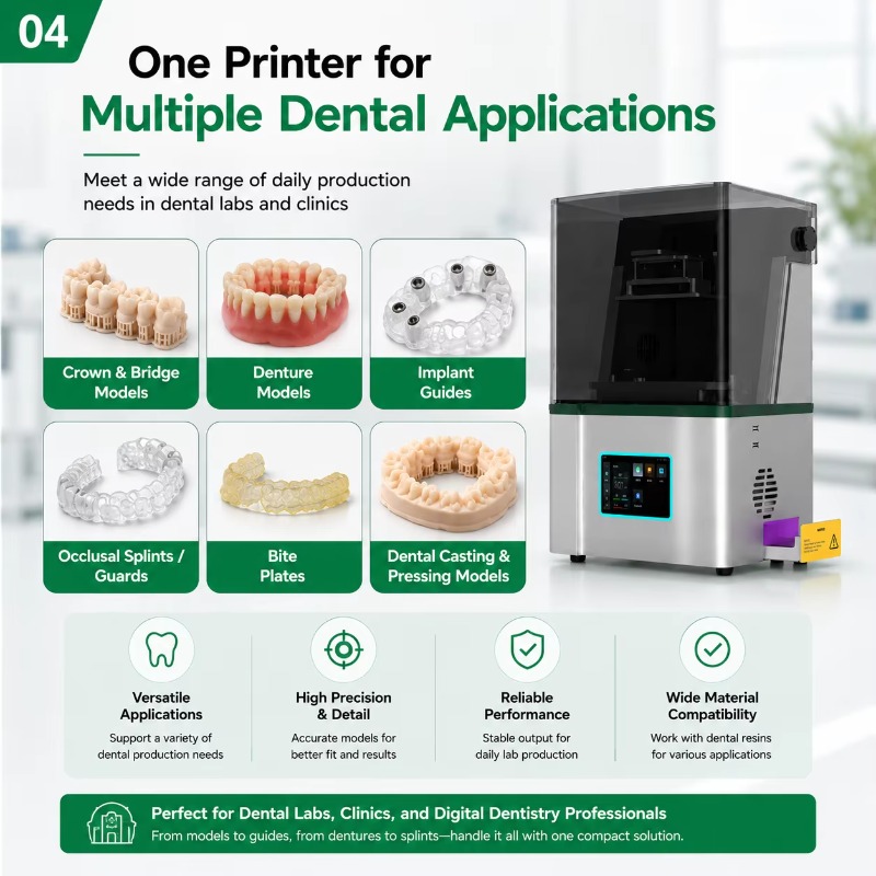 High Precision 9K LCD Dental L - đánh giá và giá Dental 3D Printer Resin