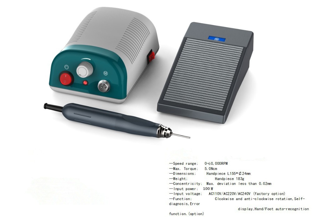 Non-Carbon Brushless Dental La - đánh giá và giá Dental Lab Micromotor 50K Rpm