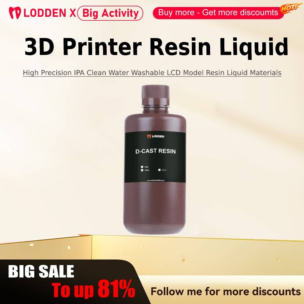 Lodden 3D Printer Resin Liquid - đánh giá và giá Dental 3D Printer Resin