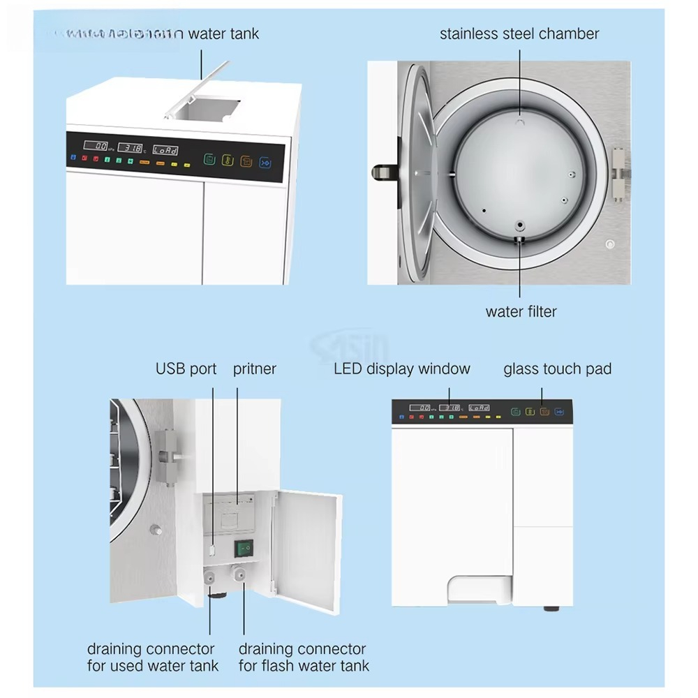 Dental Autoclave 18L 23L Steri - đánh giá và giá Dental Autoclave Sterilizer 18L