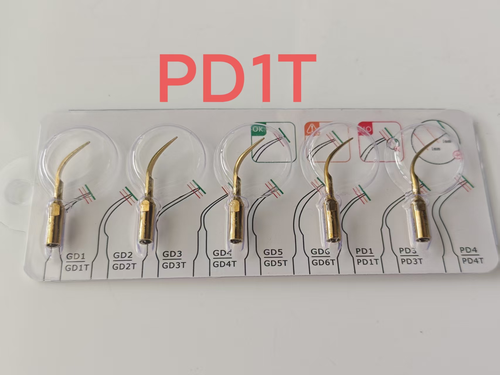 5Pcs Titanium Gold Dental Ultr - đánh giá và giá Dental Ultrasonic Scaler